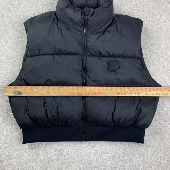 NWT Victoria's Secret Pink Crop Puffer Sleeveless Vest Black - Picture 11 of 11